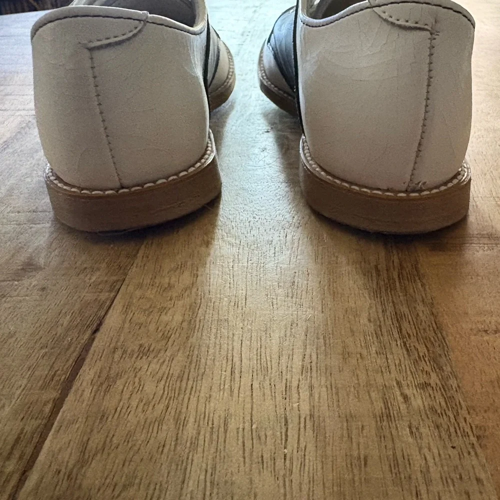 Two-Tone Lace-Up Oxfords